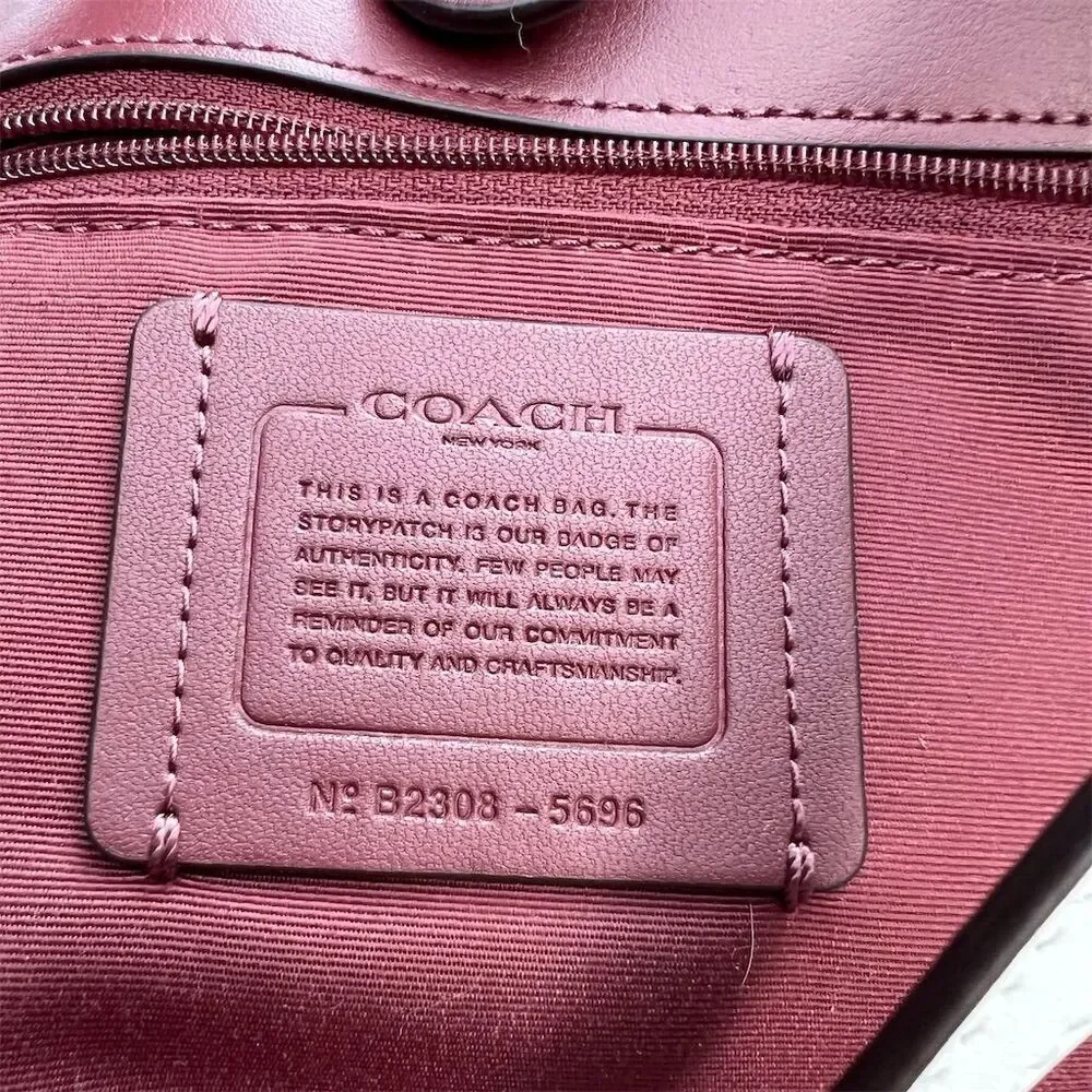 COACH Tote Shoulder Bag Women's Handbag Glacierwhite w Gold Hardware 5696 NWT - Picture 10 of 10